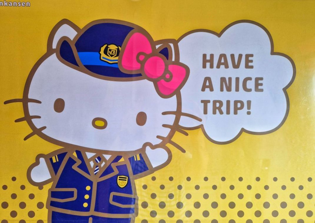 A Hello Kitty Shinkansen felfestése, Japán