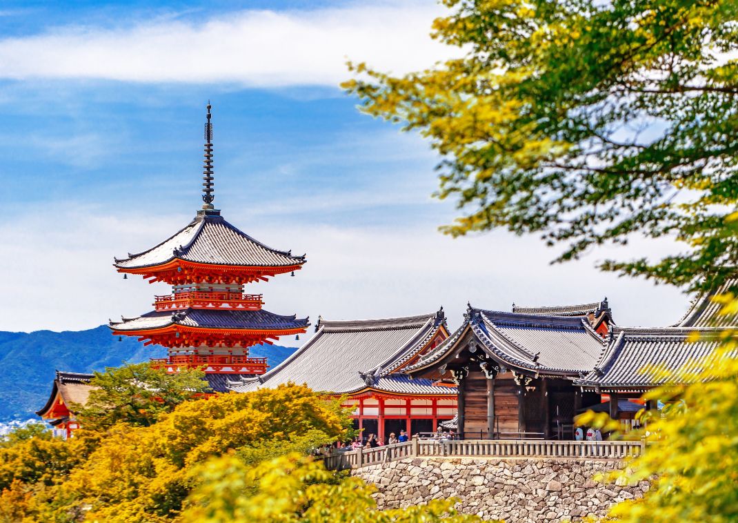 A Ryoan-ji templom zen sziklakertje, Kiotó, Japán